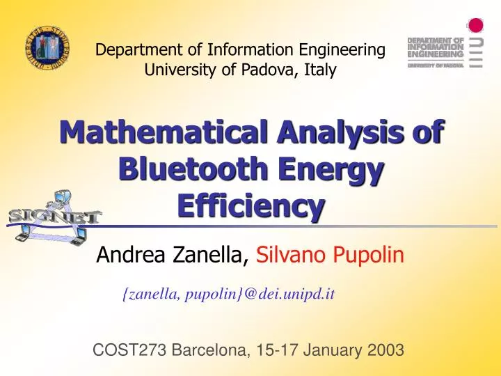 mathematical analysis of bluetooth energy efficiency