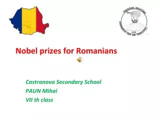 Nobel prizes for Romanians