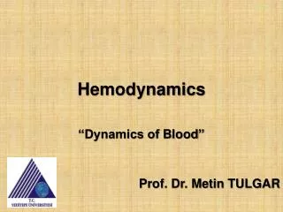 Hemodynamics