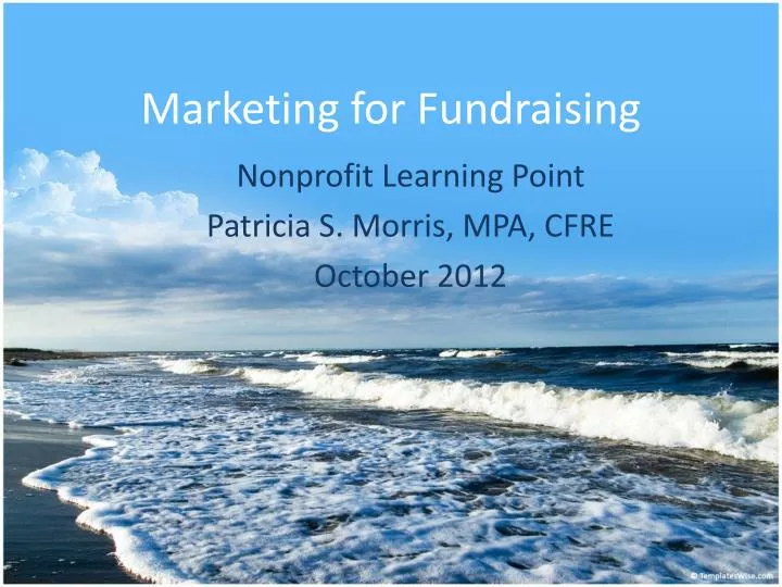 marketing for fundraising