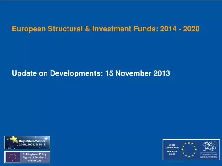 european structural investment funds 2014 2020