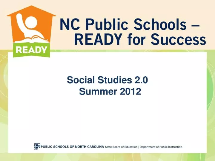 social studies 2 0 summer 2012