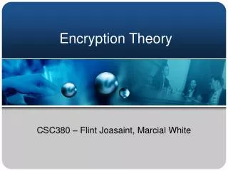Encryption Theory