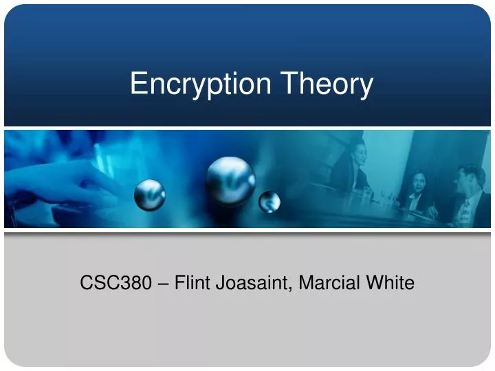 encryption theory