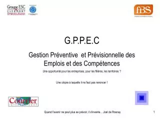 G.P.P.E.C Gestion Préventive et Prévisionnelle des Emplois et des Compétences