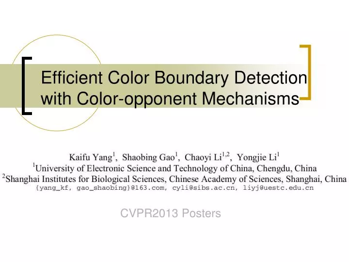 efficient color boundary detection with color opponent mechanisms