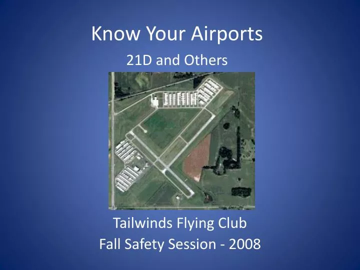 tailwinds flying club fall safety session 2008