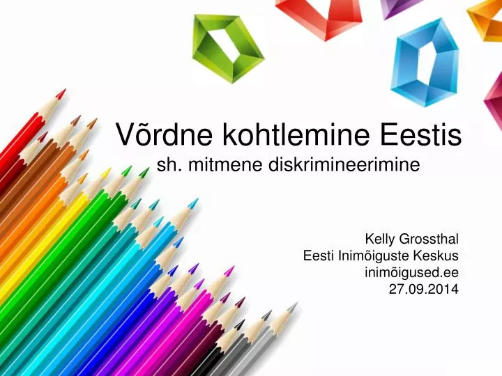 v rdne kohtlemine eestis sh mitmene diskrimineerimine