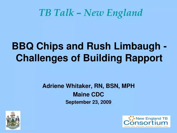 bbq chips and rush limbaugh challenges of building rapport