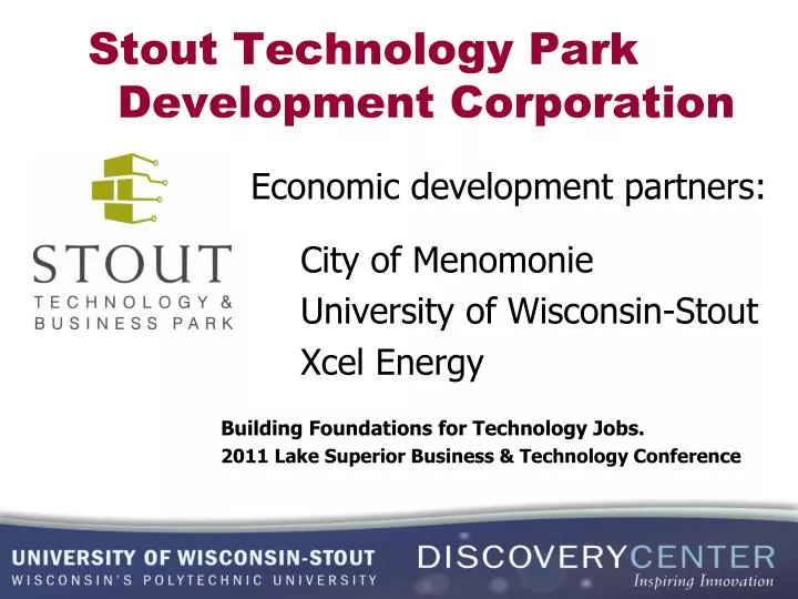 stout technology park development corporation