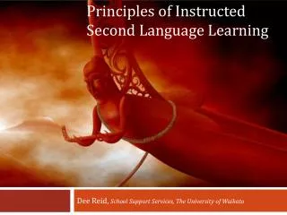 Principles of Instructed Second Language Learning
