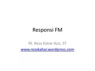 Responsi FM
