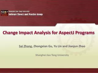 Change Impact Analysis for AspectJ Programs