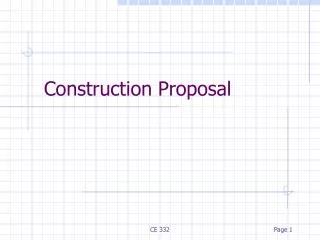 Construction Proposal