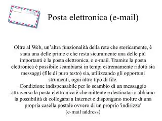 Posta elettronica (e-mail)