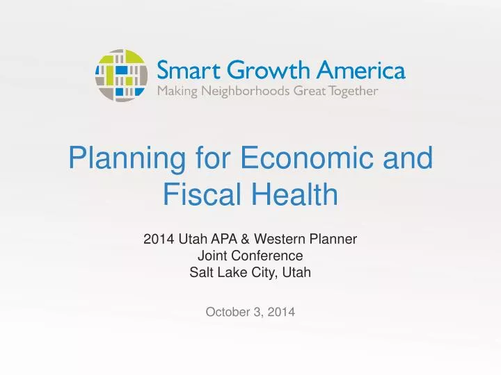planning for economic and fiscal health