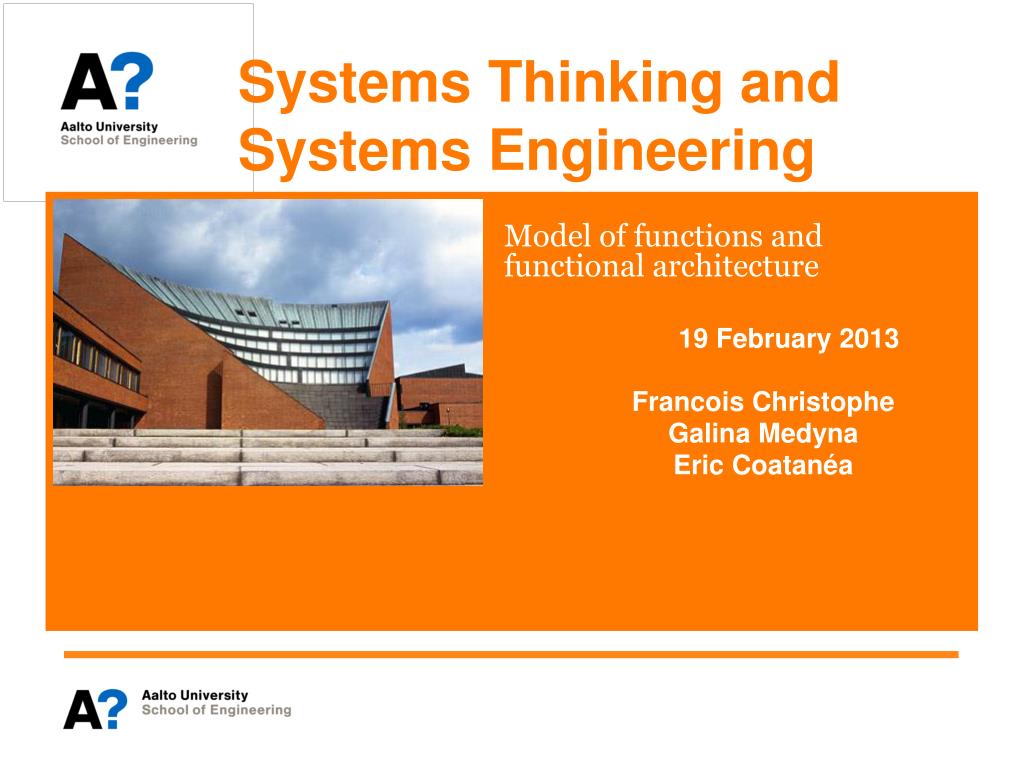 PPT - Systems Thinking and Systems Engineering PowerPoint Presentation ...