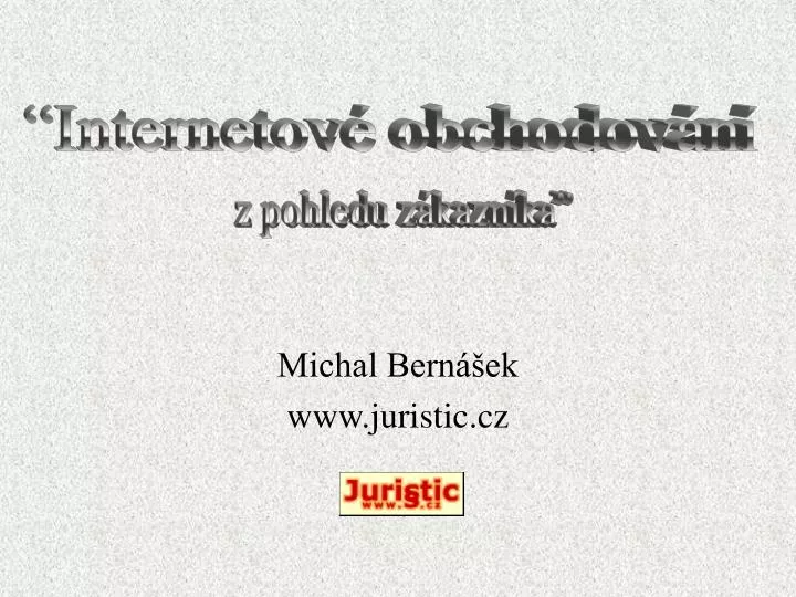 michal bern ek www juristic cz