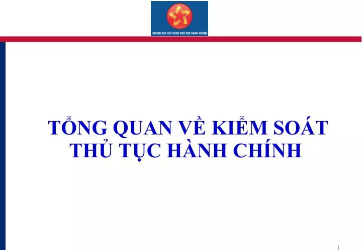 t ng quan v ki m so t th t c h nh ch nh