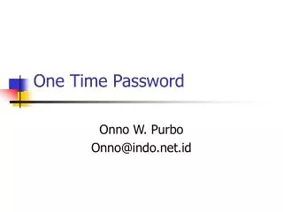 One Time Password