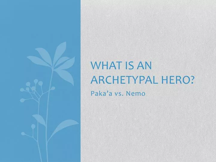 what is an archetypal hero