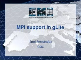 MPI support in gLite