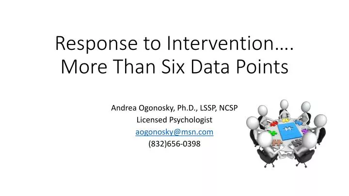 response to intervention more than six data points