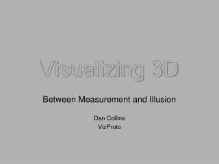 Visualizing 3D