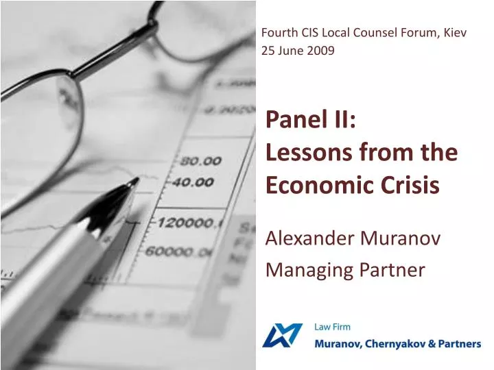 panel ii lessons from the economic crisis