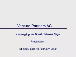 Venture Partners AS