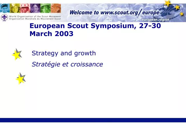 european scout symposium 27 30 march 2003
