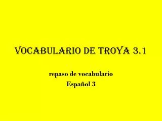 Vocabulario de Troya 3.1