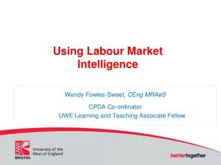 Using Labour Market Intelligence