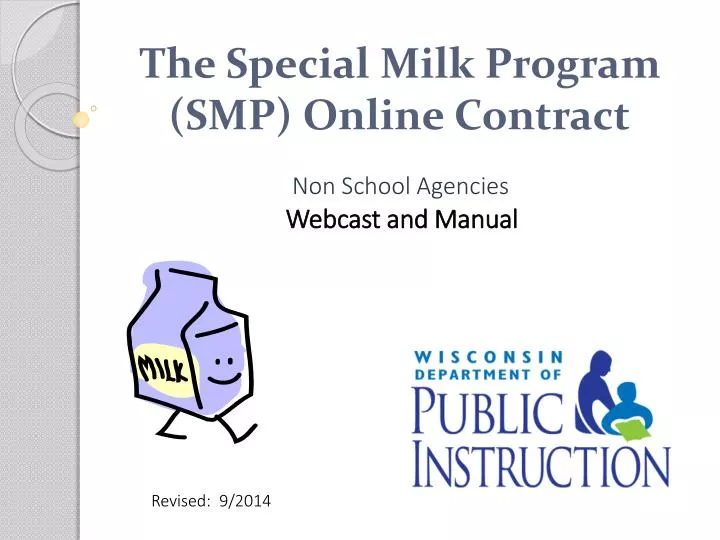 the special milk program smp online contract