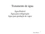 Tratamento de água - slide 1