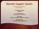 Decision Support System - slide 1
