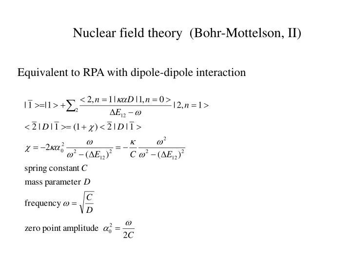 nuclear field theory bohr mottelson ii