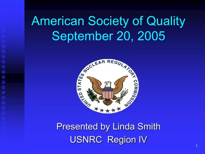 american society of quality september 20 2005