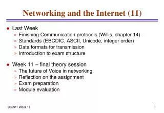 Networking and the Internet (11)