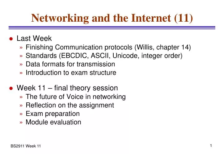 networking and the internet 11