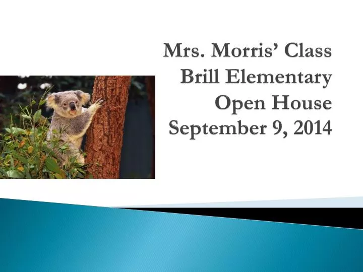 mrs morris class brill elementary open house september 9 2014