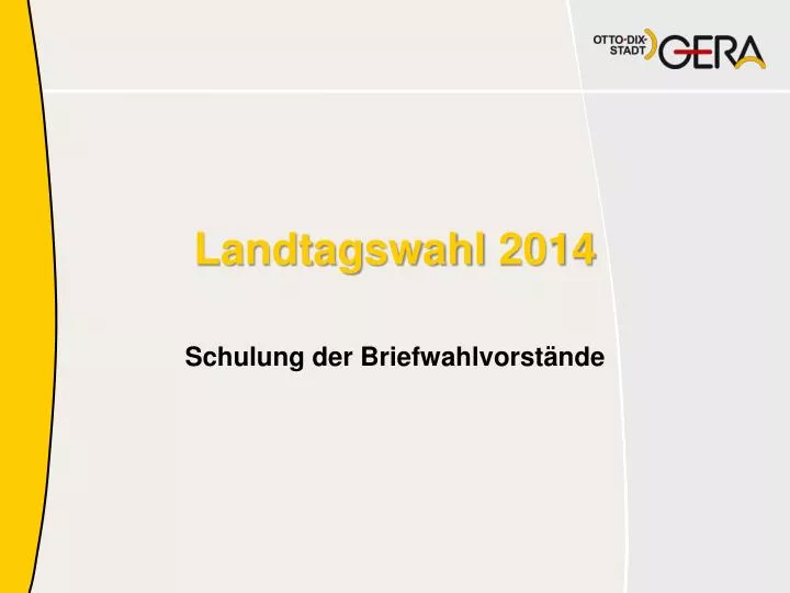 landtagswahl 2014