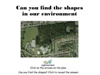 Can you find the shapes in our environment