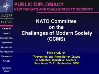 NATO Committee on the Challenges of Modern Society (CCMS)