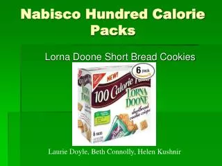 Nabisco Hundred Calorie Packs