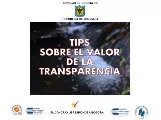 TIPS SOBRE EL VALOR DE LA TRANSPARENCIA
