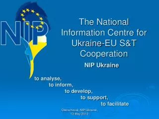 The National Information Centre for Ukraine-EU S&amp;T Cooperation