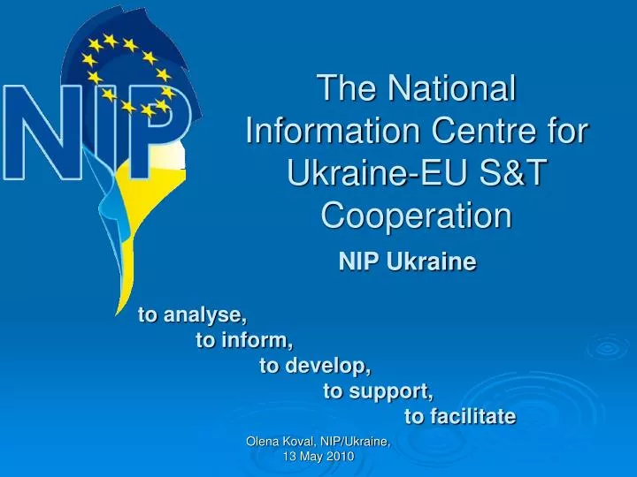 the national information centre for ukraine eu s t cooperation