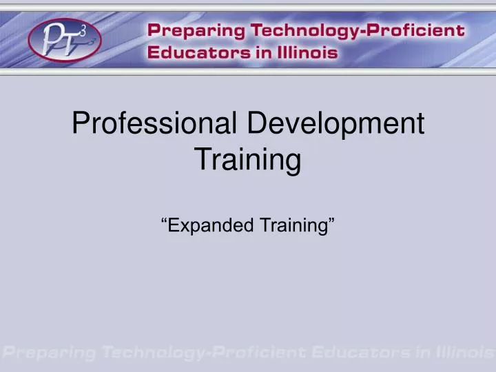 professional development training expanded training