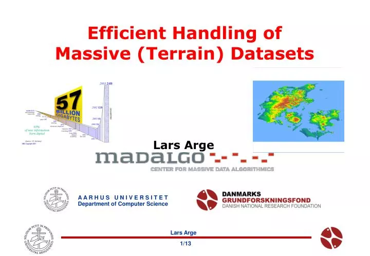 efficient handling of massive terrain datasets